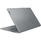 Gri Lenovo IdeaPad Slim 3 82XQ00RWTX iş ve ofis laptopu, yarı açık kapaklı yan açıdan görünüm