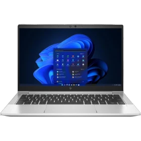 HP EliteBook 630 G9 6S6Y3EA gri ultrabook laptop açık ekranlı ön görünümde.