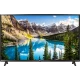 LG 60UJ630V 60 inç Ultra HD 4K LED televizyon, dağ manzaralı canlı ekranla vitrin görünümü