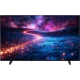 Vestel 55UG9760 Ultra HD 4K LED televizyon, renkli galaksi manzarası gösteren ince siyah ekranıyla önden görünüm
