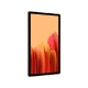 Samsung Galaxy Tab A7 SM-T500 64 GB altın tablet ön ekranında çiçekli duvar kâğıdı görünüyor