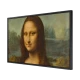 Samsung 32LS03B Full HD QLED TV ekranında Mona Lisa sahnesi, genel renk şık tasarım.