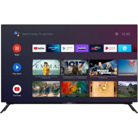 Grundig 65 GGO 9900 B Ultra HD 4K OLED televizyon, siyah çerçevesiyle akıllı TV ana ekranını gösteriyor