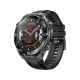 Huawei Watch Ultimate 2 siyah akıllı aktivite saati, silikon kordonu ve analog görünümlü ekranıyla