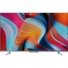 TCL 50P725G Ultra HD 4K LED televizyon ekranda renkli soyut dalga deseniyle vitrin görseli