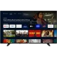 Vestel 65QA9701 Ultra HD 4K QLED televizyon, akıllı TV arayüzü açık şekilde önden görünür.