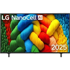 LG 65NANO80A6B Ultra HD 4K LED TV, NanoCell AI destekli renkli ekran görüntüsü, genel renk.