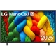 LG 65NANO80A6B Ultra HD 4K LED TV, NanoCell AI destekli renkli ekran görüntüsü, genel renk.