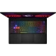 MSI Sword 17 HX B14VFKG-052XTR koyu gri oyuncu laptopun RGB aydınlatmalı klavye görünümü