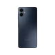 Samsung Galaxy A06 siyah akıllı telefonun arka yüzü, çift kamera ve flaş detaylı tasarım