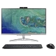 Acer Aspire C22-865 masaüstü bilgisayar, geniş ekranı, klavyesi ve siyah mouse ile birlikte sunuluyor