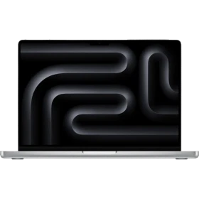 Apple MacBook Pro M5 10CPU 10GPU 14.2 inç laptop, gümüş renk, önden açık ekranlı ana ürün görünümü