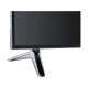 Vestel 55UA9300 Ultra HD 4K siyah LED televizyon, ekranı ve krom ayak tasarımıyla önden görünüm