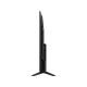 TCL 50V6B Ultra HD 4K LED televizyon, siyah renkli ekran tasarımı ve ayaklı dikey görünüm