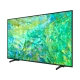 Samsung 65CU8100 65 inç Ultra HD 4K LED TV, renkli ekran görüntüsü ve ince siyah tasarım.