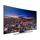Samsung 65HU8200 Ultra HD 4K LED televizyon; şehir manzaralı ekran, siyah genel renk şık tasarım