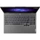 Lenovo LOQ 15IAX9I 83FQ000VTR14 gri oyuncu laptop, açık ekranlı üstten görünüm ve tam boy klavye detaylı