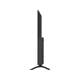 Axen AX55UMN253 Ultra HD 4K LED televizyonun siyah renkli yandan görünümü ve ayak tasarımı