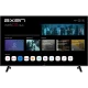 Axen AX55UMN253 Ultra HD 4K LED televizyonun siyah ekranında webOS Hub arayüzü ve uygulama menüsü görülüyor