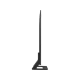 Samsung 43DU8500 Ultra HD 4K LED televizyonun siyah ayaklı dikey görünümü, genel renk seçeneği.