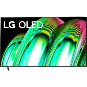 LG OLED48A29LA Ultra HD 4K TV vitrin görseli, genel renkli OLED ekran canlı renk geçişleriyle gösteriliyor
