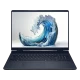 Dell Alienware 16 Aurora AC16250-C71615U56N020 siyah oyuncu laptop, ekranda mavi dalga temasıyla.