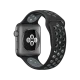 Apple Watch Nike+ Series 2 42 mm uzay grisi alüminyum kasa ve siyah Nike spor kordonlu akıllı saat