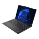 Lenovo ThinkPad E16 G2 21MA0018TX siyah iş ve ofis laptopu, açık kapaklı önden çapraz görünüm