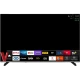 Vestel 65U9631 Ultra HD 4K LED televizyon, siyah çerçeveli ekranında akıllı TV uygulamaları gösteriliyor
