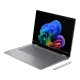 HP OmniBook X Flip AI 14-kb0000nt gri 2’si 1 arada laptop, katlanır ekran ve klavye görünümü