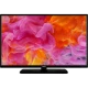 Vestel 32H9530 HD Ready LED televizyon, siyah çerçeveli ekranında renkli soyut görüntüyle önden görünüm