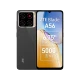 Siyah ZTE Blade A56 akıllı telefon, ön ekranı ve çoklu arka kamera tasarımıyla önden ve arkadan görünüm