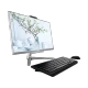 Acer Aspire C22-865 siyah masaüstü bilgisayar, geniş ekranı, klavyesi ve faresiyle