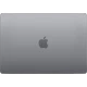 Apple MacBook Air M2 15.3 İnç MQKP3TU/A gri laptop, kapalı kapak tasarımı ve ortada Apple logosu ile