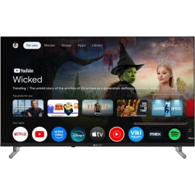 Arçelik A 743 C Ultra HD 4K LED televizyon, siyah ekranında akıllı TV arayüzü ve uygulamalarla.