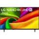 LG 50NU900B6LA Ultra HD 4K LED televizyon ekranında renkli görüntü, Nano 4K UHD AI temalı vitrin görünümleri