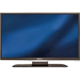 Beko B40-LB-5333 Full HD televizyon, siyah çerçeveli ekran ve ayaklı tasarımıyla önden görünüm