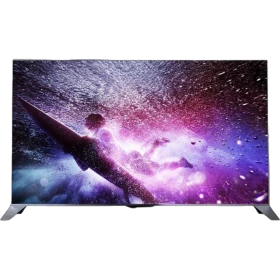 Philips 48PFS8109 Full HD LED televizyon ekranında su damlacıkları ve canlı renkler, genel siyah tasarım