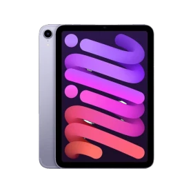 Apple iPad mini 6 mor tablet, 4 GB RAM 256 GB depolama ve 5G bağlantı ekranı görünümü