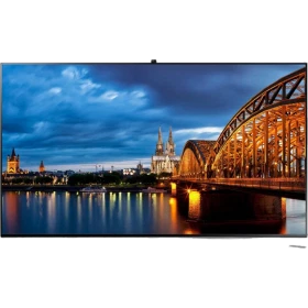 Samsung 65F8000 Full HD 65 inç LED televizyon ekranında şehir manzarası, genel renk vitrin görseli