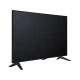 Vestel 49UB8600 Ultra HD 4K TV, siyah renkli LED televizyonun önden ve yandan görünümü