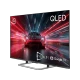 Beko B 955 C AI Ultra HD 4K TV, siyah çerçeveli QLED ekranında kırmızı araba görüntüsü