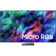 Samsung 75R95H Ultra HD 4K LED televizyon, Micro RGB yazısı ve renkli uzay görseli ile vitrin ekranı