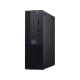 Dell Optiplex 3070 N506O3070SFF_U siyah kompakt kasa masaüstü bilgisayarın ön ve yan görünümü