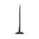 Samsung 50BU8100 Ultra HD 4K LED televizyon, siyah renk tasarımlı ayaklı dikey görünüm