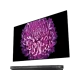 LG OLED65W7V Ultra HD 4K OLED televizyon ekranında mor çiçek görüntüsü, genel renk tasarım