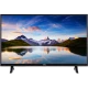 Vestel 55FD7300 Full HD LED televizyon, dağ ve göl manzarası gösteren siyah ekran tasarımı