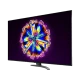 LG 55NANO916NA Ultra HD 4K LED televizyon; mor ekranda renkli çiçek deseni görünen modern ekran paneli