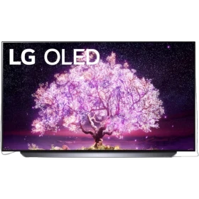 LG OLED77C14LB 77 inç Ultra HD 4K OLED televizyon ekranda canlı ağaç ve yıldızlı sahne gösteriyor