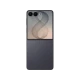 Samsung Galaxy Z Flip8 gri renkli katlanabilir akıllı telefon, açık ekran ve arkadan görünüm.